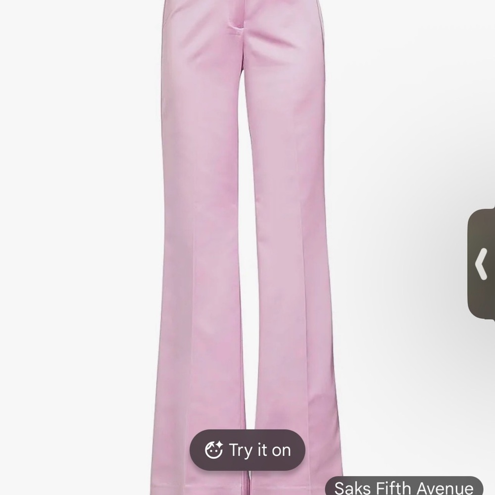 UNGARO SAKS FIFTH AVE WOMEN’S KARINA WIDE LEG SATIN PANTS sz8
